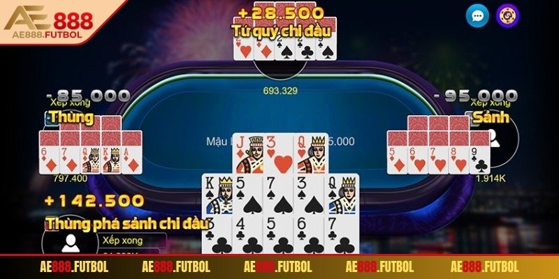 Mỗi phần có thời gian xếp khác nhau