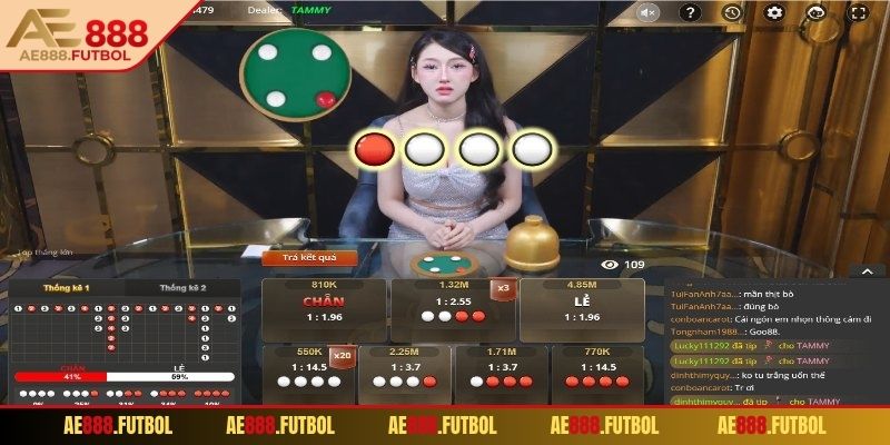 Dealer mở chén sau khi thời gian lắc kết thúc